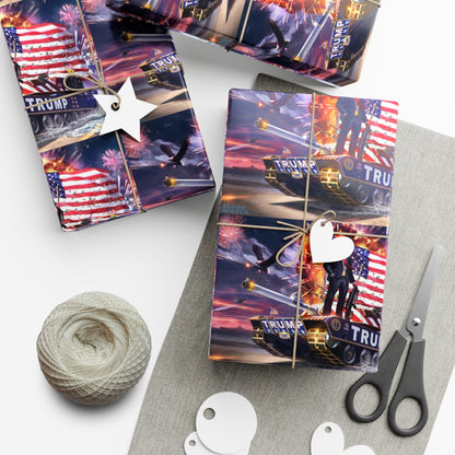 Trump the Warrior Christmas Wrapping Paper