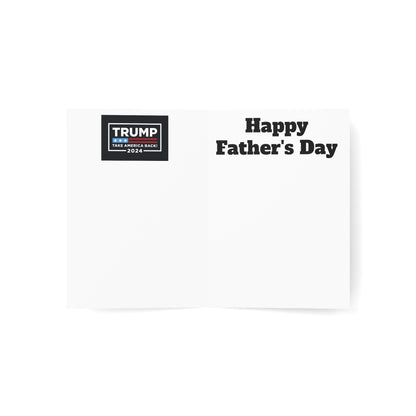 Guilty of loving you Dad Trump Father's Day Greeting Card