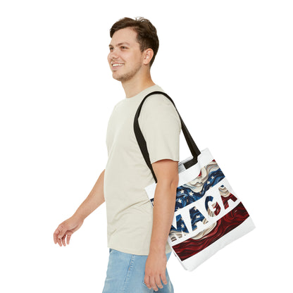 MAGA Red White and Blue Trump Rally Heavy Duty Tote Bag