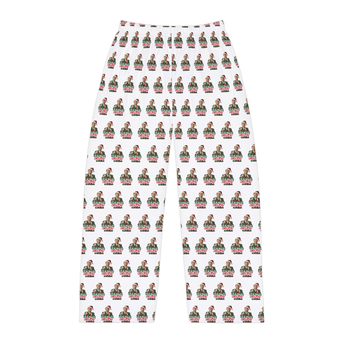 Trump I'll be home for Christmas MAGA Men's Polyester Lounge Comfy Pajama Pants