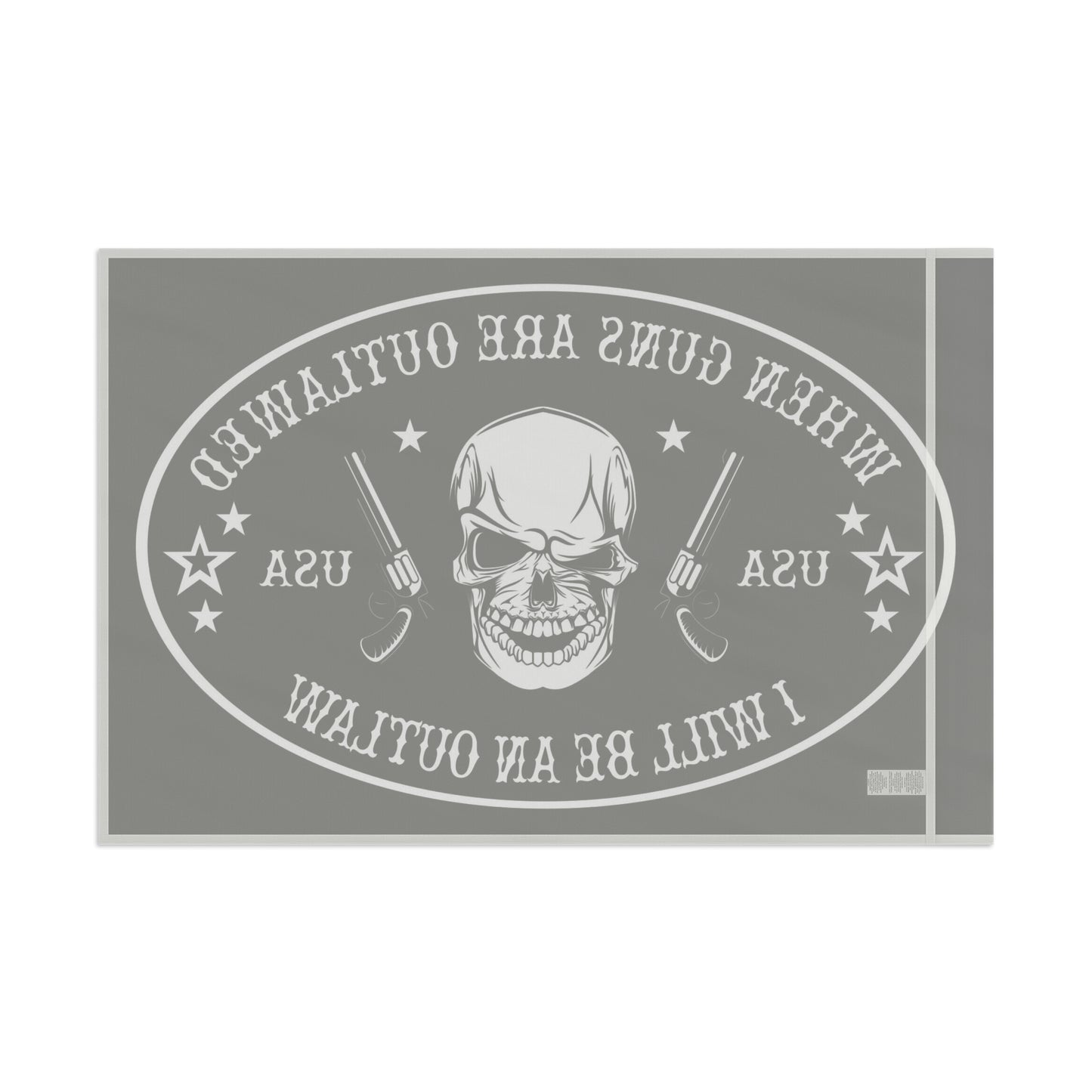 When Guns are outlawed I'll be an outlaw 2A High Definition Print Outdoor indoor Flag