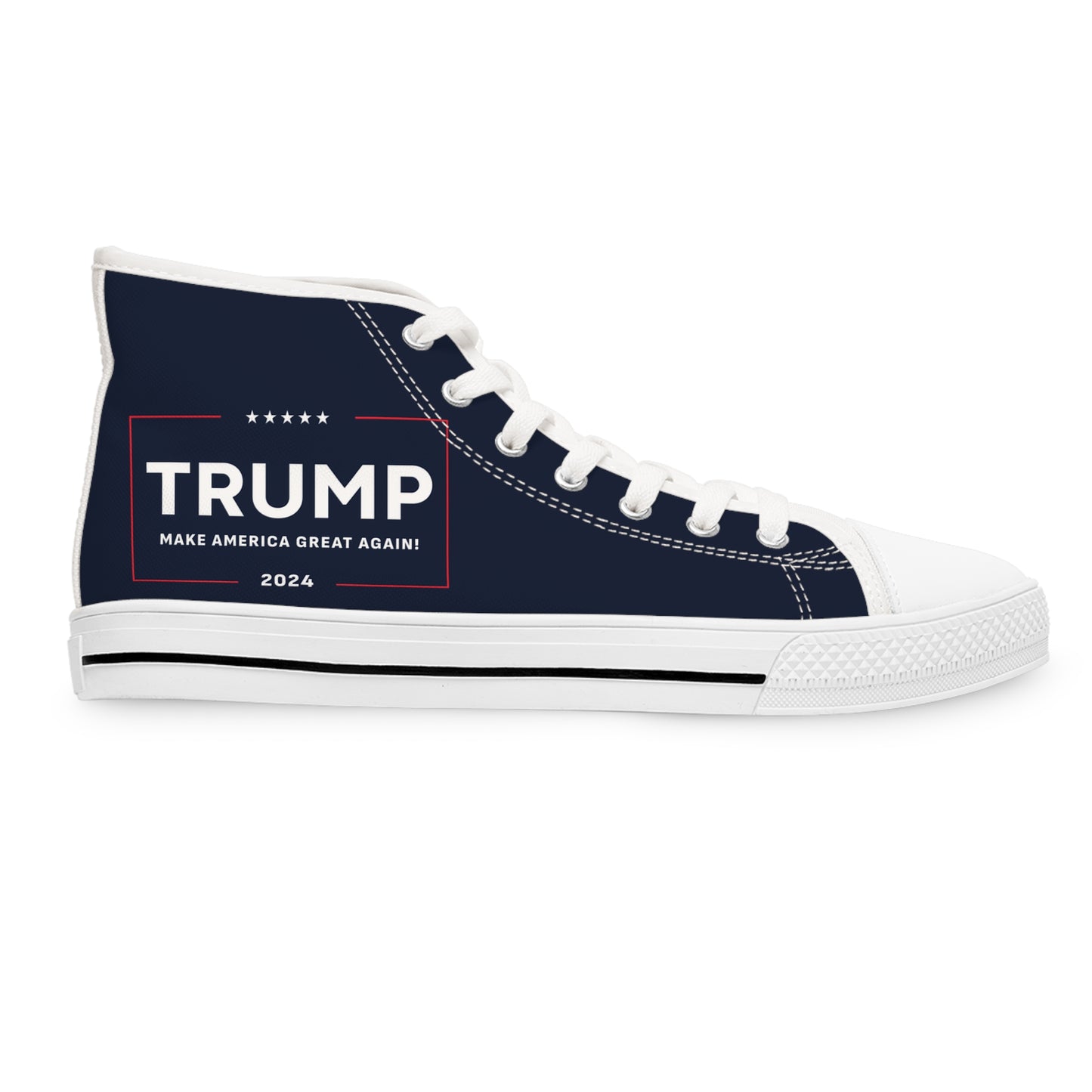 Trump 2024 Make America Great Again MAGA Women's High Top Sneakers Shoes