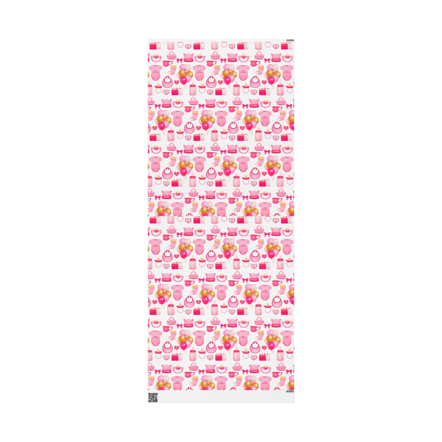 Girl Pink Baby Shower Toys Drawing Cartoon Present Birthday Gift Wrapping Papers