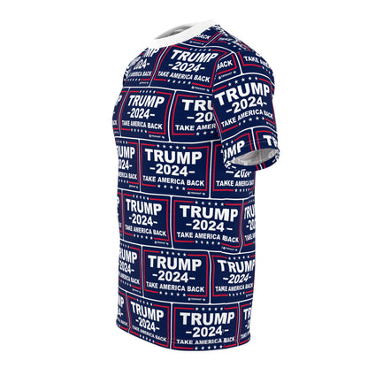 Trump 2024 Take America Back MAGA Unisex Cut & Sew Tee
