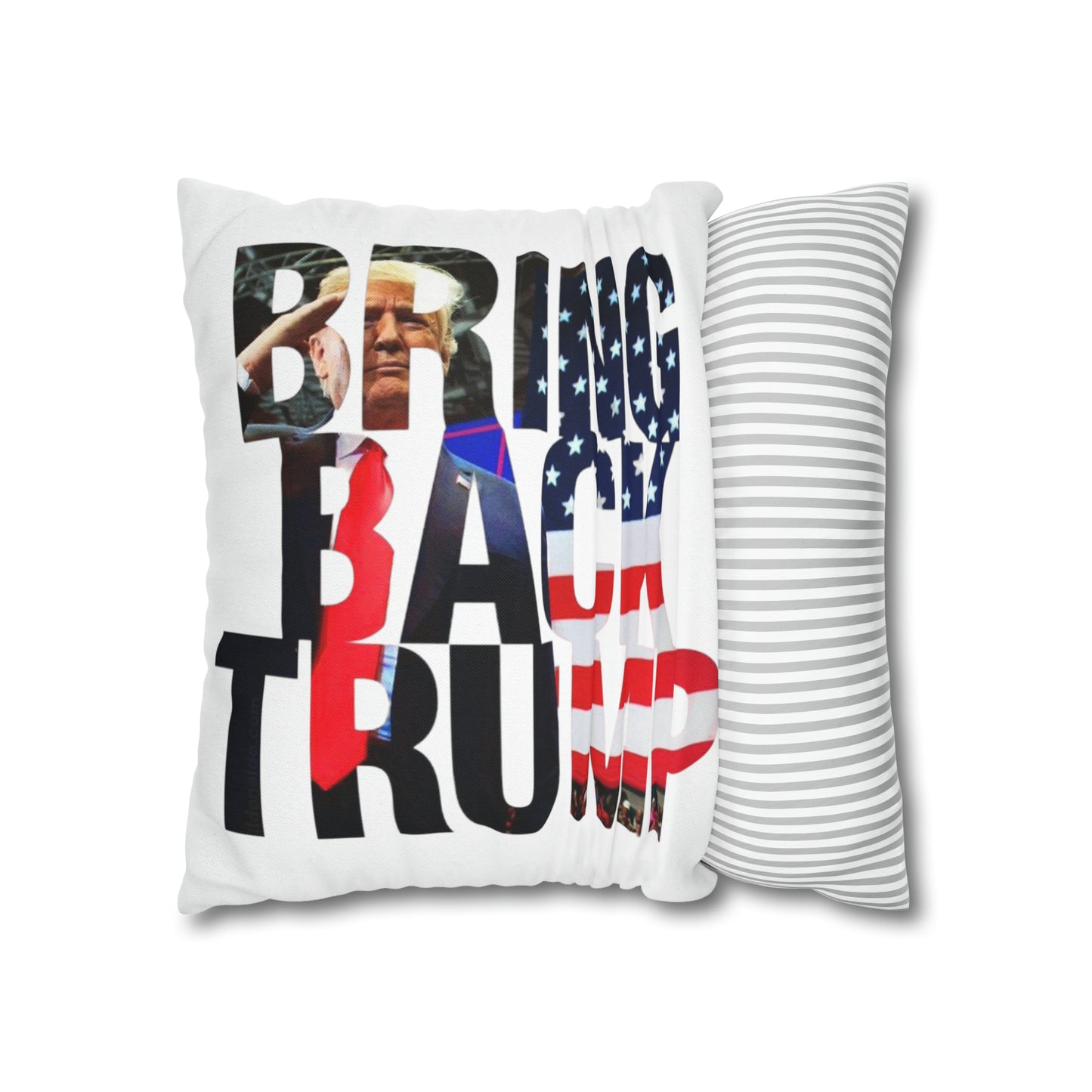 Bring Back Trump MAGA Spun Polyester Square Pillow Case