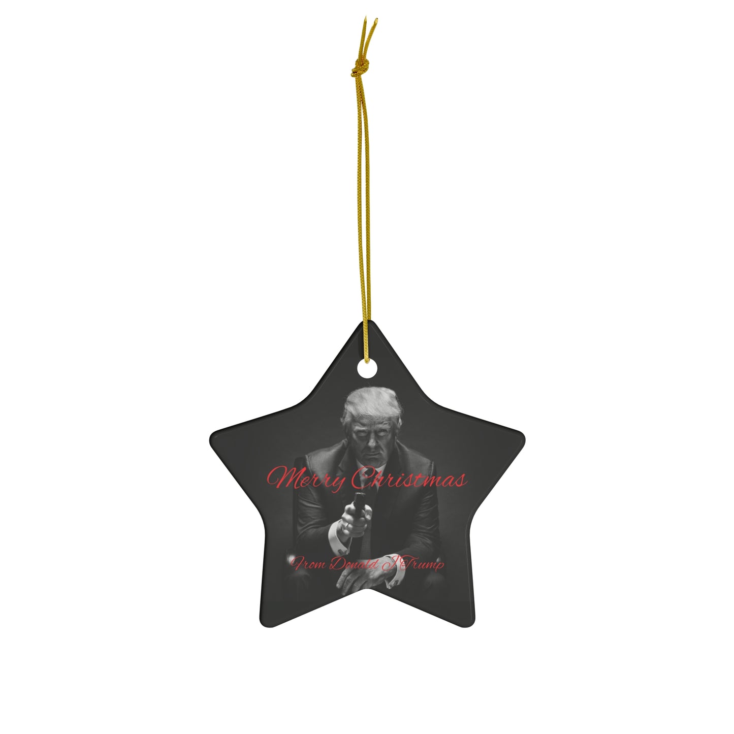 Frohe Weihnachten von Donald J Trump Baumschmuck