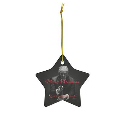 Frohe Weihnachten von Donald J Trump Baumschmuck