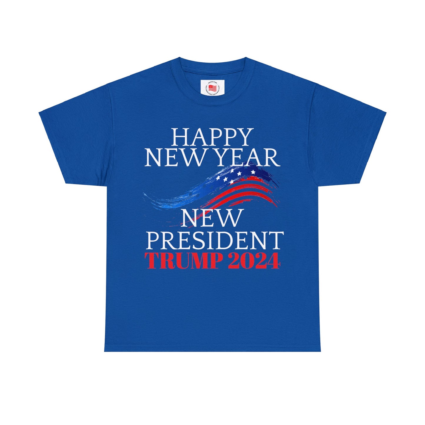Happy New Year New President Trump 2024 Unisex Heavy Cotton Tee