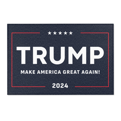 Trump Take America Back 2024 Large polyester hemmed Flat Lay Area Rugs MAGA