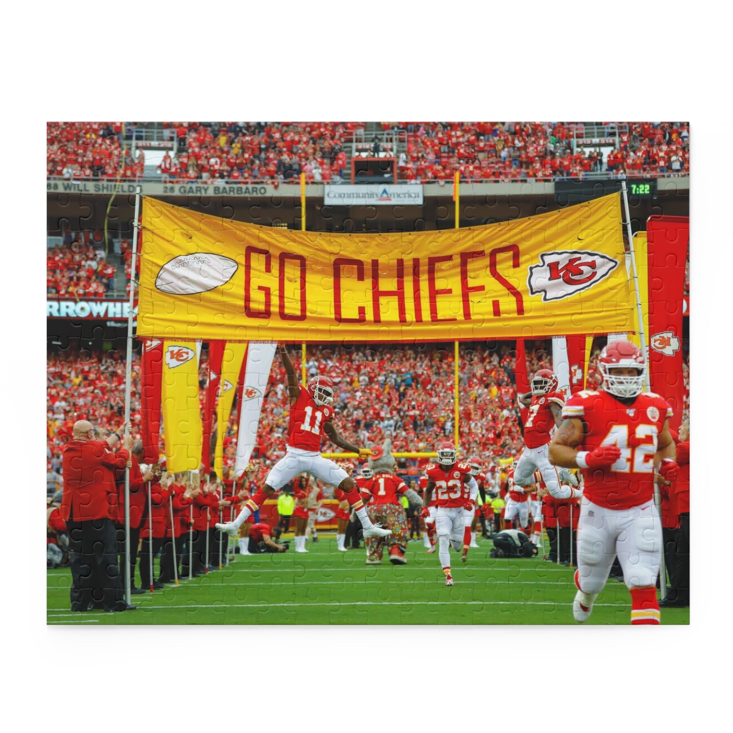 Go Chiefs at Arrowhead Puzzle Kansas City - 252 Piece *Kelce Mahomes Jones