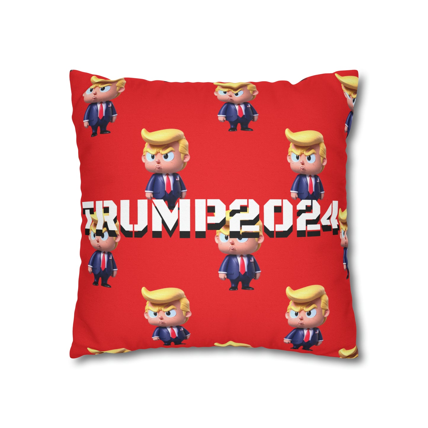 Little Trump 2024 Republican Red Soft Comfy Throw Pillow Case MAGA Gift