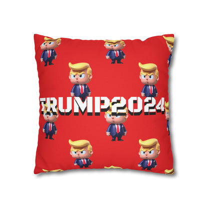Little Trump 2024 Republican Red Soft Comfy Throw Pillow Case MAGA Gift