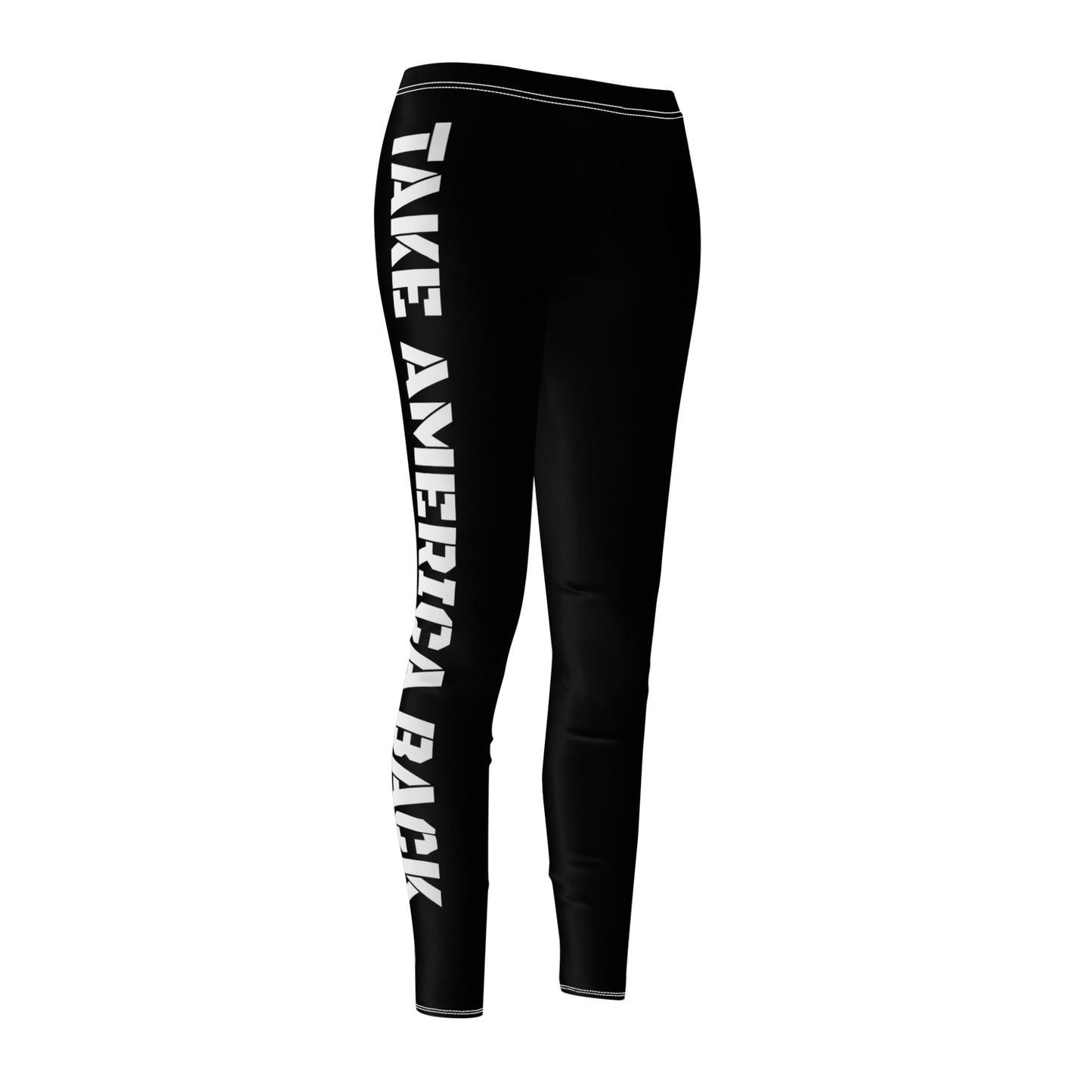 Take America Back Black Women's Casual Leggings Trump MAGA