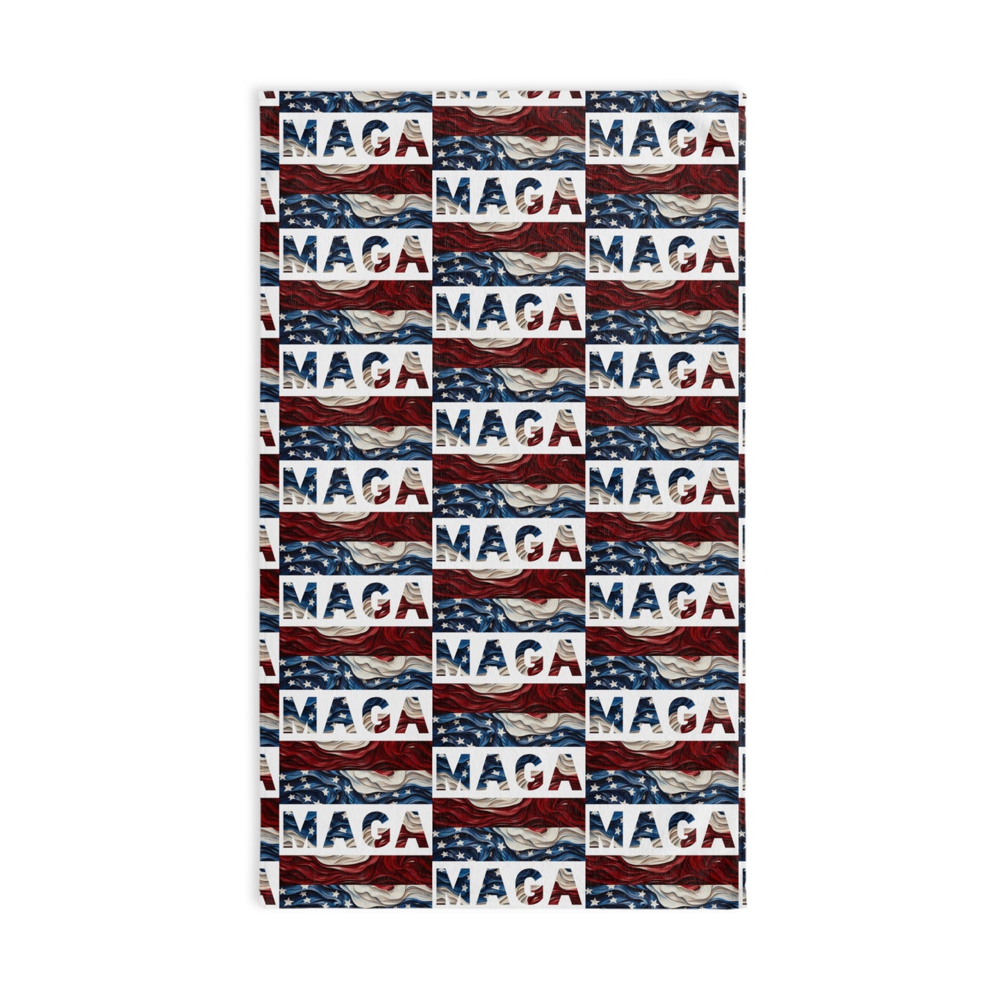 MAGA Red white and blue American Kitchen Bathroom Soft Hand Towel