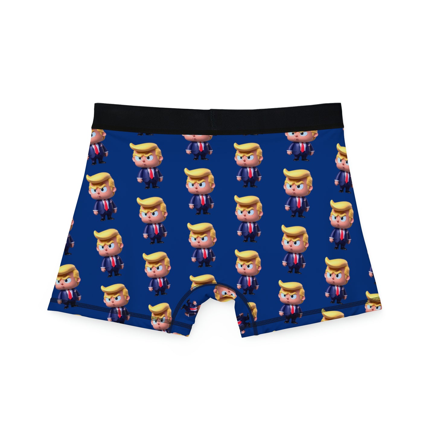 Cartoon Little Trump Blue All over Print Men's Boxer Briefs