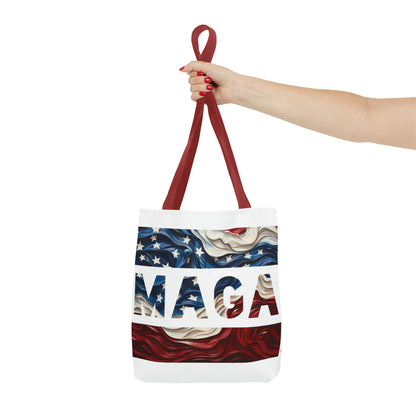 MAGA Red White and Blue Trump Rally Heavy Duty Tote Bag