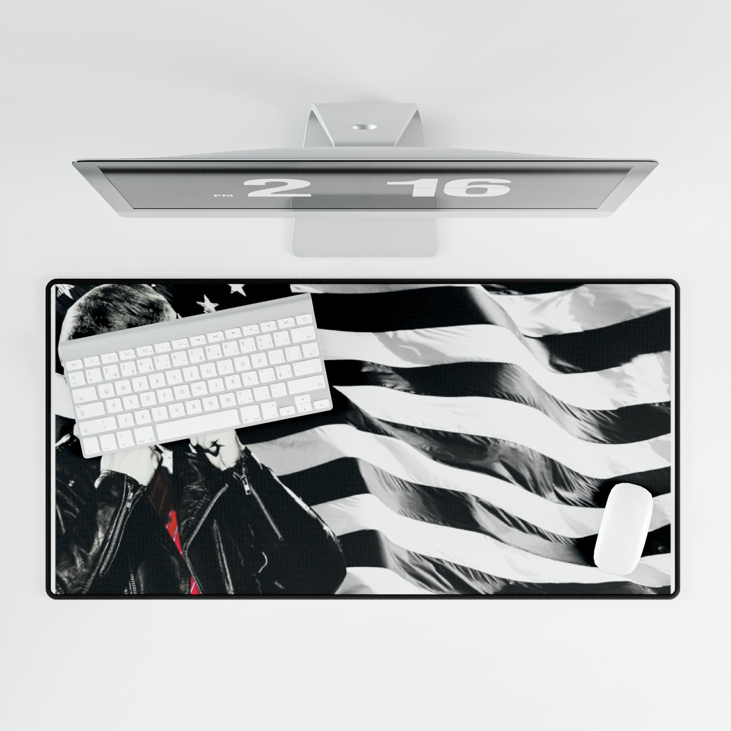 Trump Cool Leather Jacket High Definition MAGA American Desk Mats