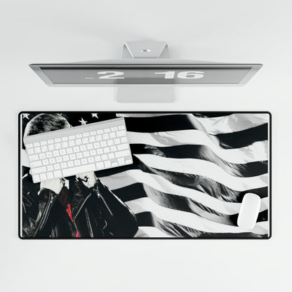 Trump Cool Leather Jacket High Definition MAGA American Desk Mats