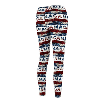 MAGA American Flag Women's Casual Leggings