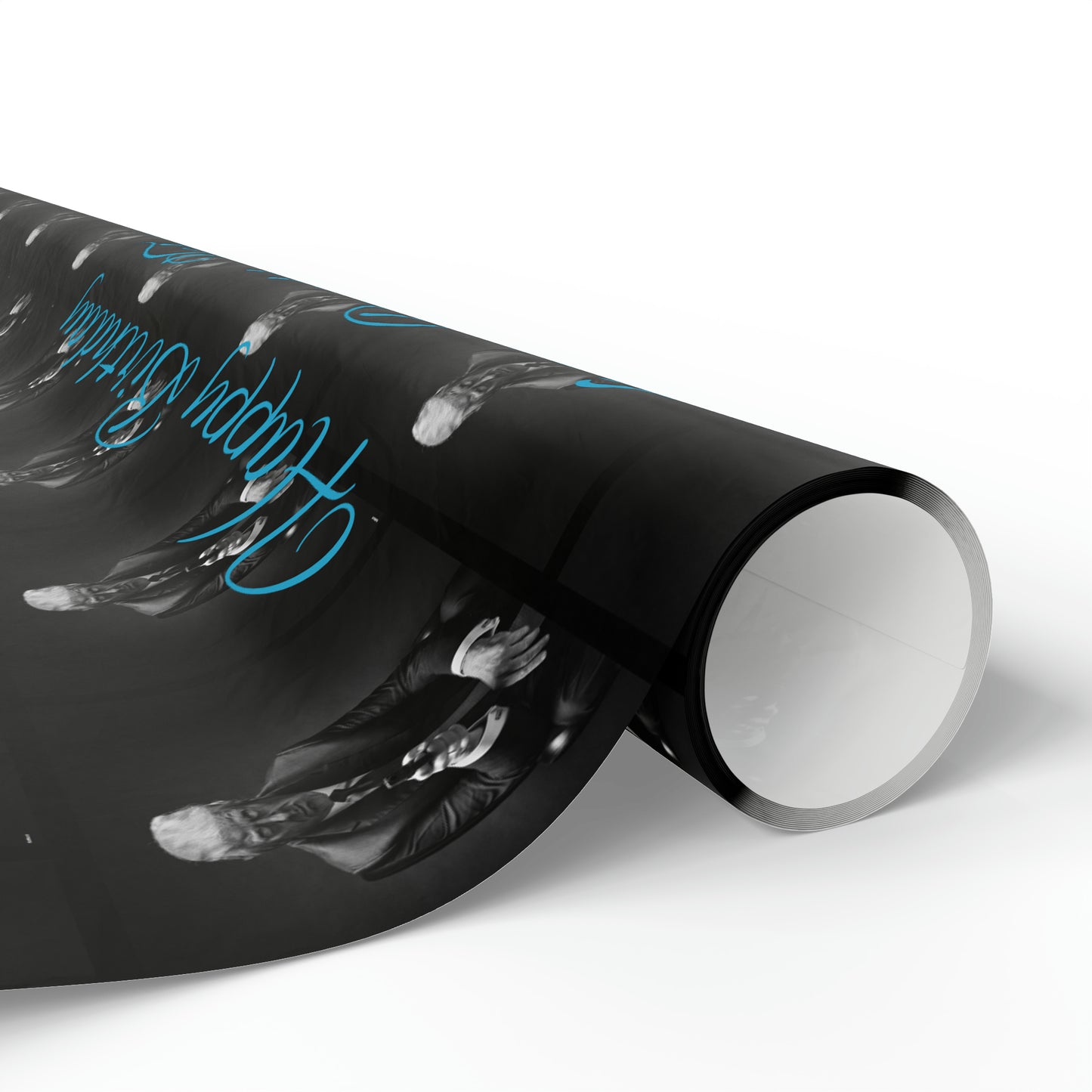 Happy Birthday From Donald J Trump Gift Wrapping Paper (Blue)