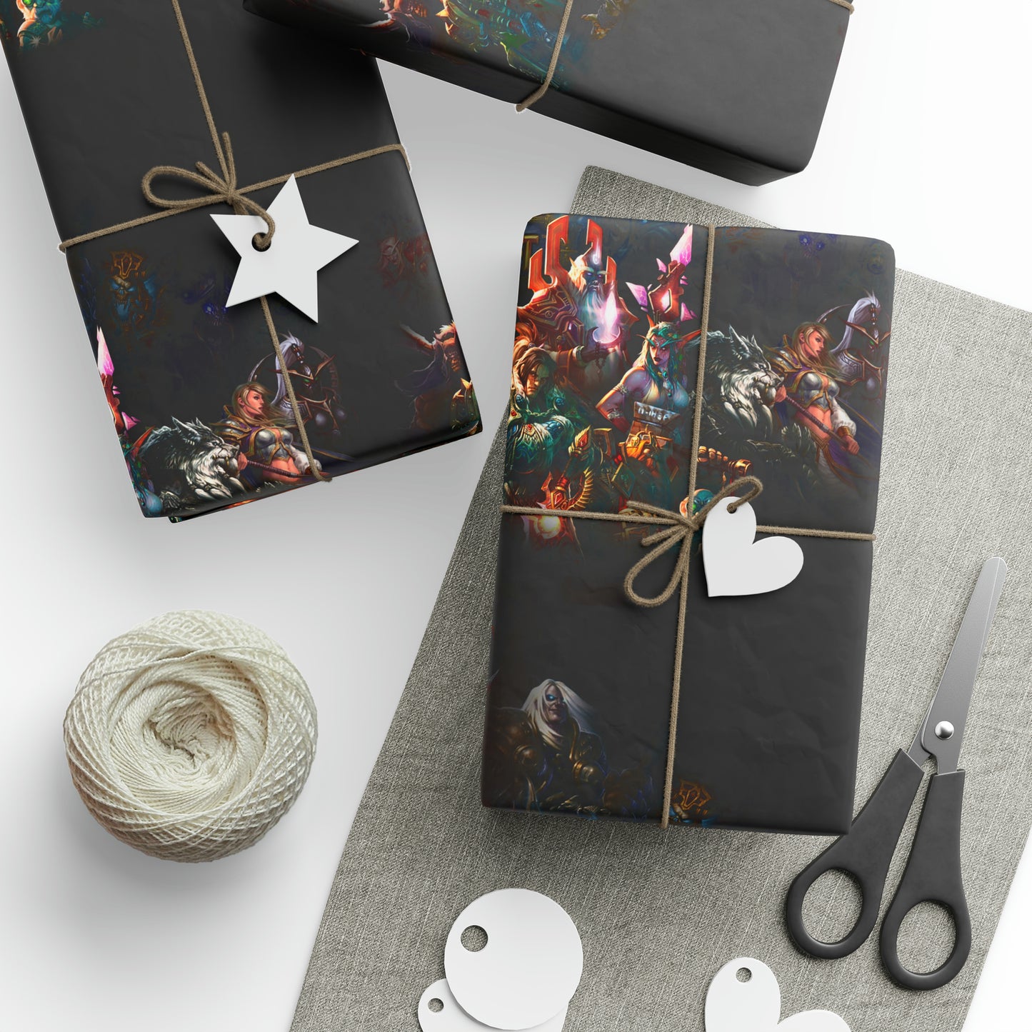 WoW Warcraft all characters Video Game Birthday Gift Wrapping Paper Holiday