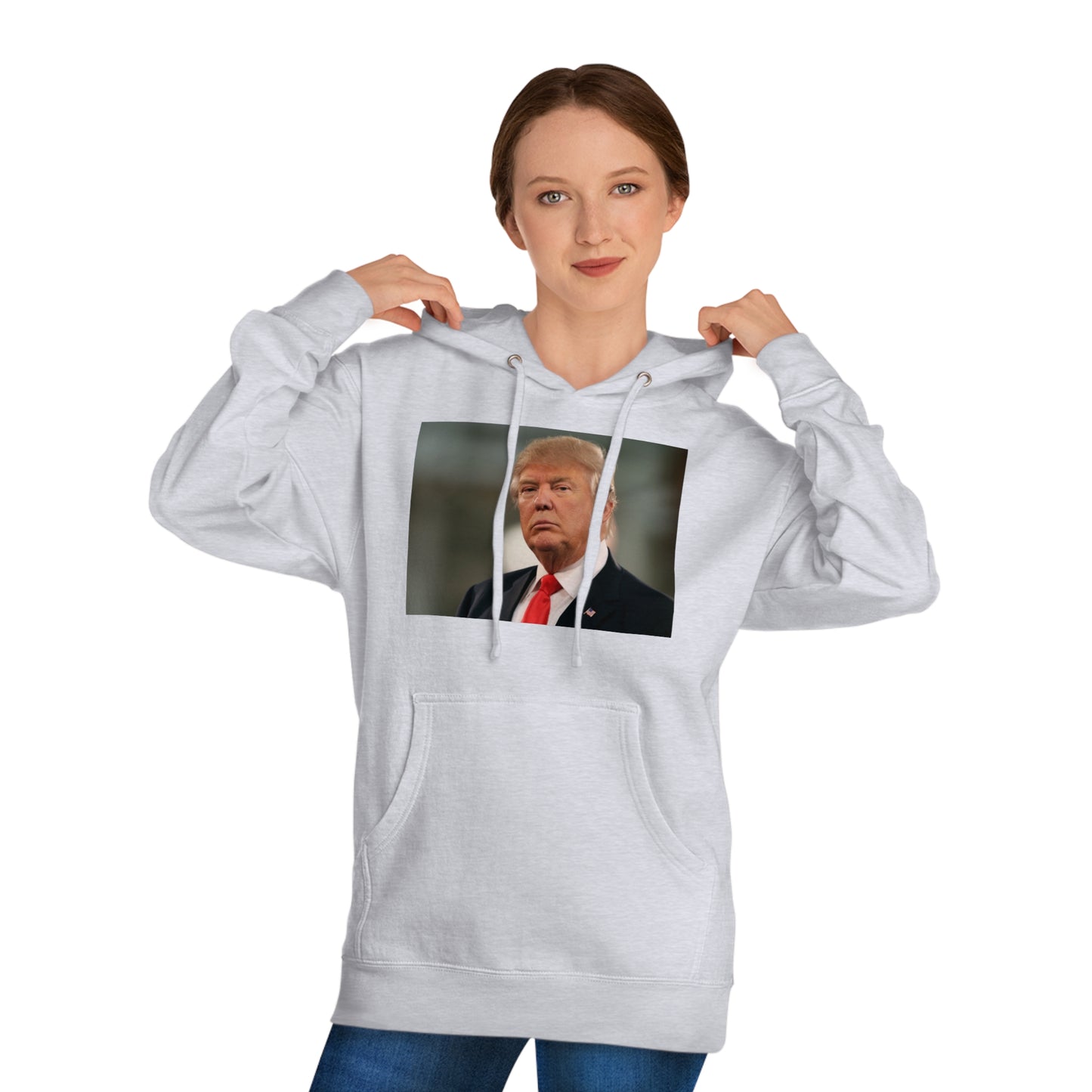 Trump Portrait 2024 soft and durable Unisex Hooded Sweatshirt Choose color and size