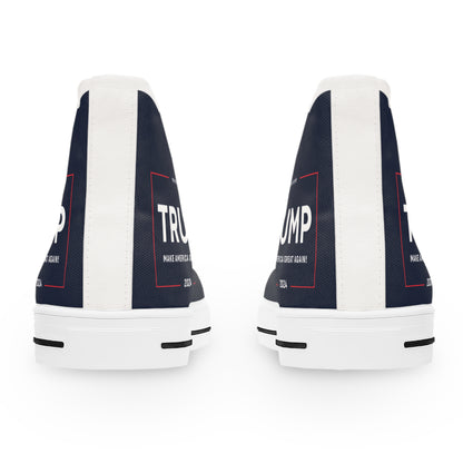 Trump 2024 Make America Great Again MAGA Women's High Top Sneakers Shoes