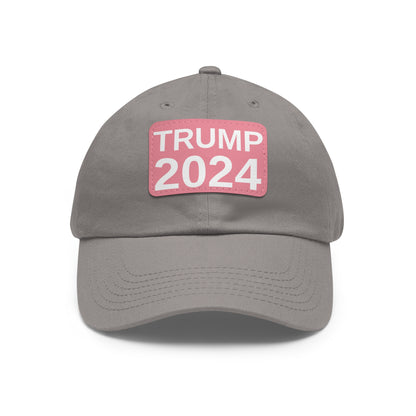 Women's Trump 2024 leather patch hat