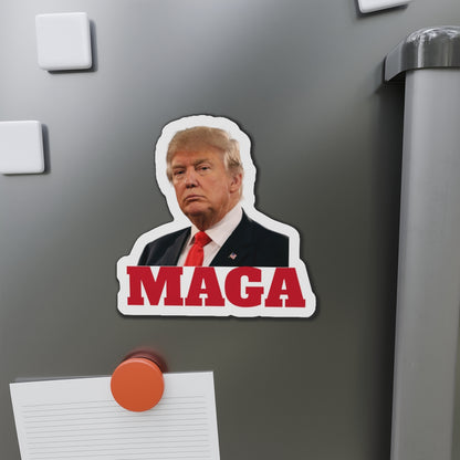 Donald Trump 2024 MAGA Heavy Duty Water Resistant Die-Cut Magnets