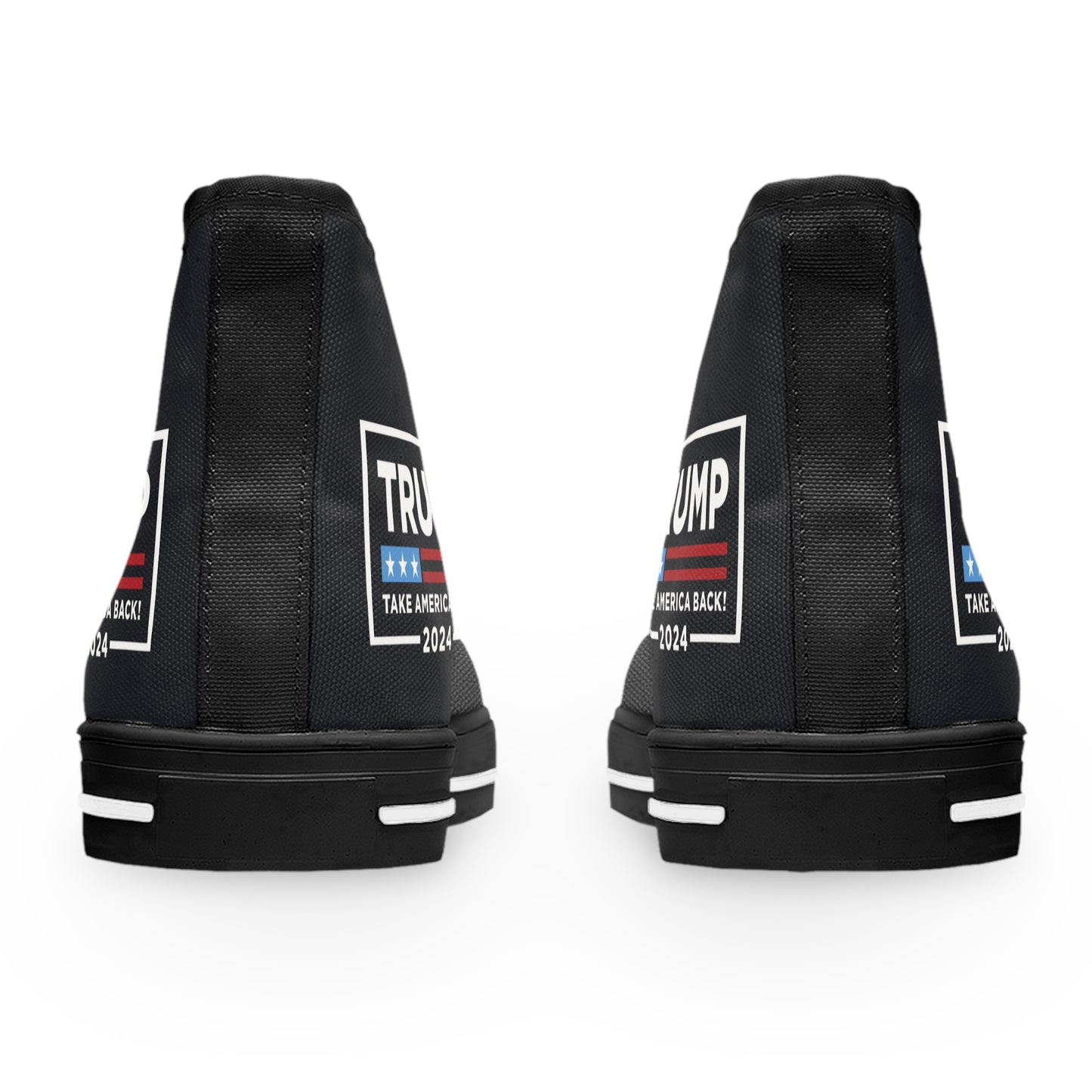 Trump 2024 Take America Back Black Women's High Top Sneakers Shoes