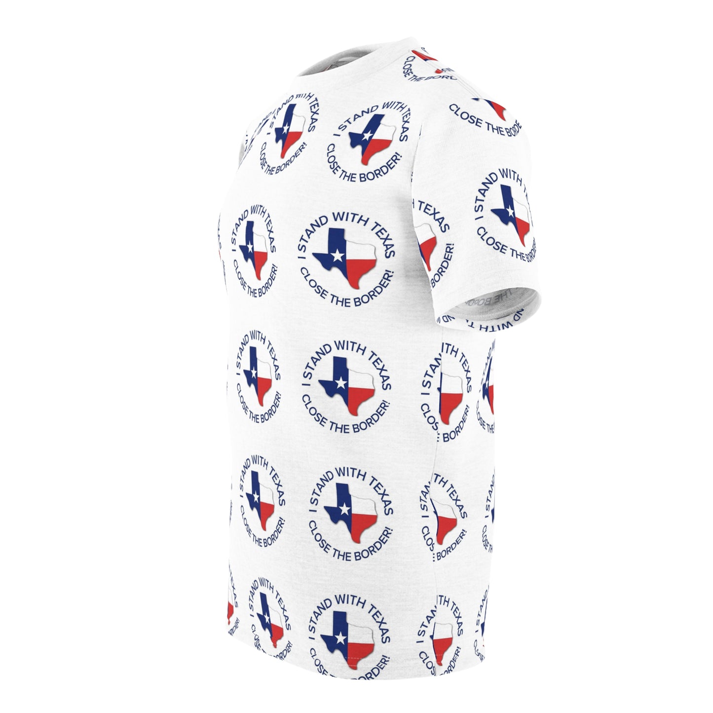 I stand with Texas Close the Border Unisex Cut & Sew Soft Tee