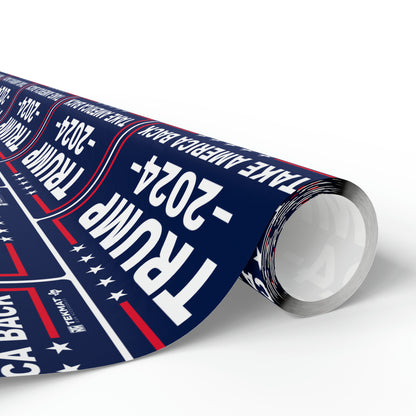 Trump Take America Back Birthday Gift Present Wrapping Paper MAGA