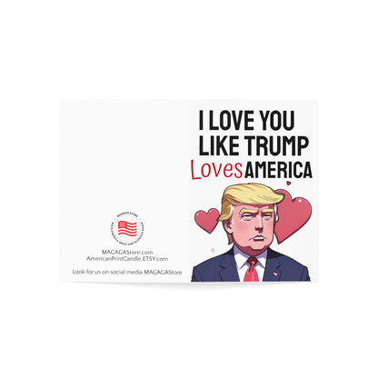 Love you like Trump loves America Anniversary or Mother's Day Card