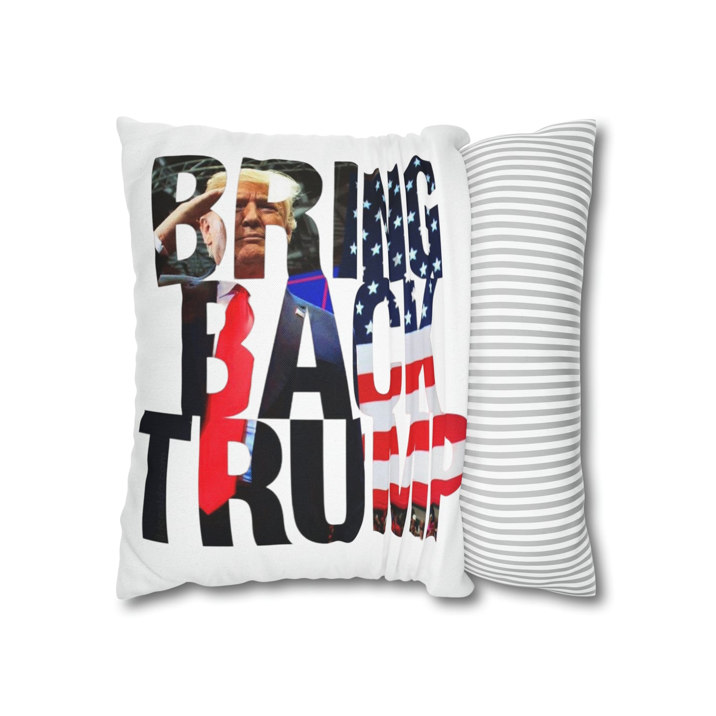 Bring Back Trump MAGA Spun Polyester Square Pillow Case