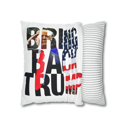 Bring Back Trump MAGA Spun Polyester Square Pillow Case