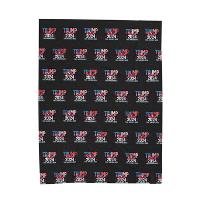 Trump 2024 Take America Back schwarze Samt-Plüschdecke