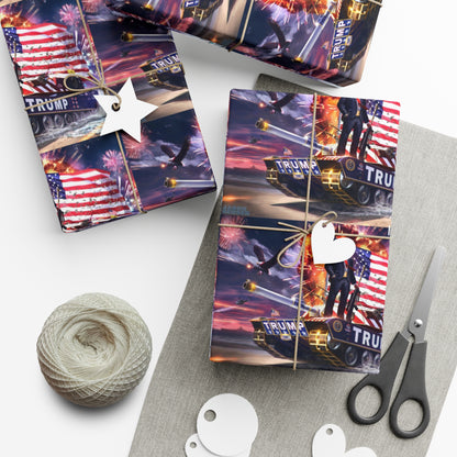 Trump the Warrior Christmas Wrapping Paper