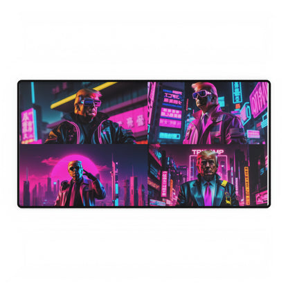 Amerikanische Schreibtischmatten im Cyberpunk-Stil von Donald Trump Video Gamer MAGA