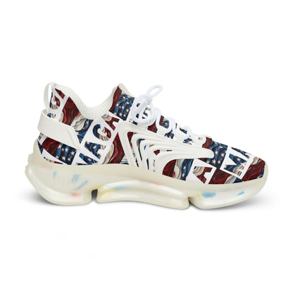 MAGA Trump 2024 Mesh-Sneaker für Herren in Rot, Weiß und Blau