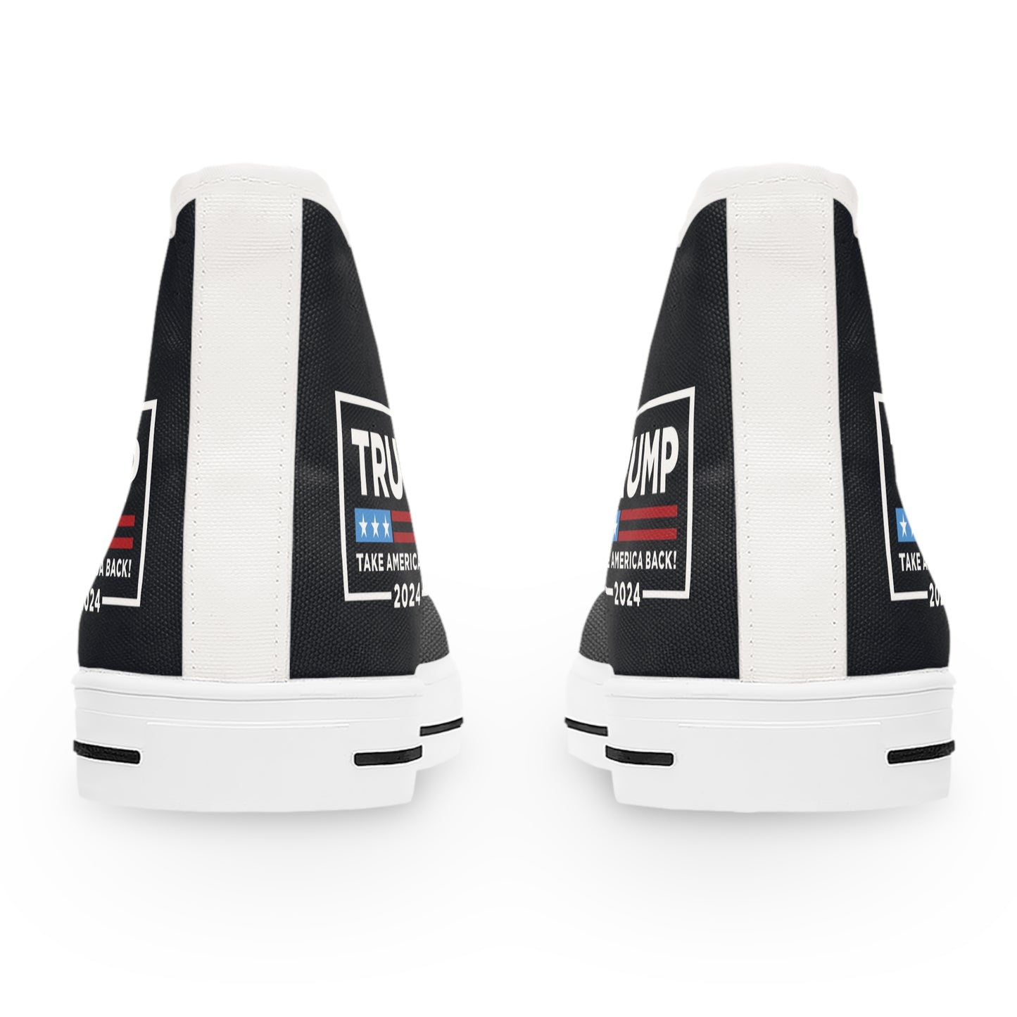 Trump 2024 Take America Back Black Women's High Top Sneakers Shoes
