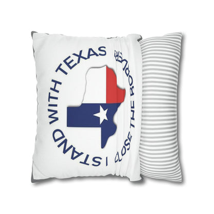 I stand with Texas Close the Border 2-sided Throw Pillow Case