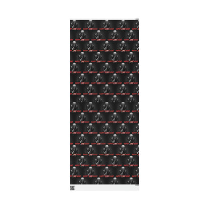 Happy Birthday Trump 2024 Black MAGA Birthday Gift Present Wrapping Paper