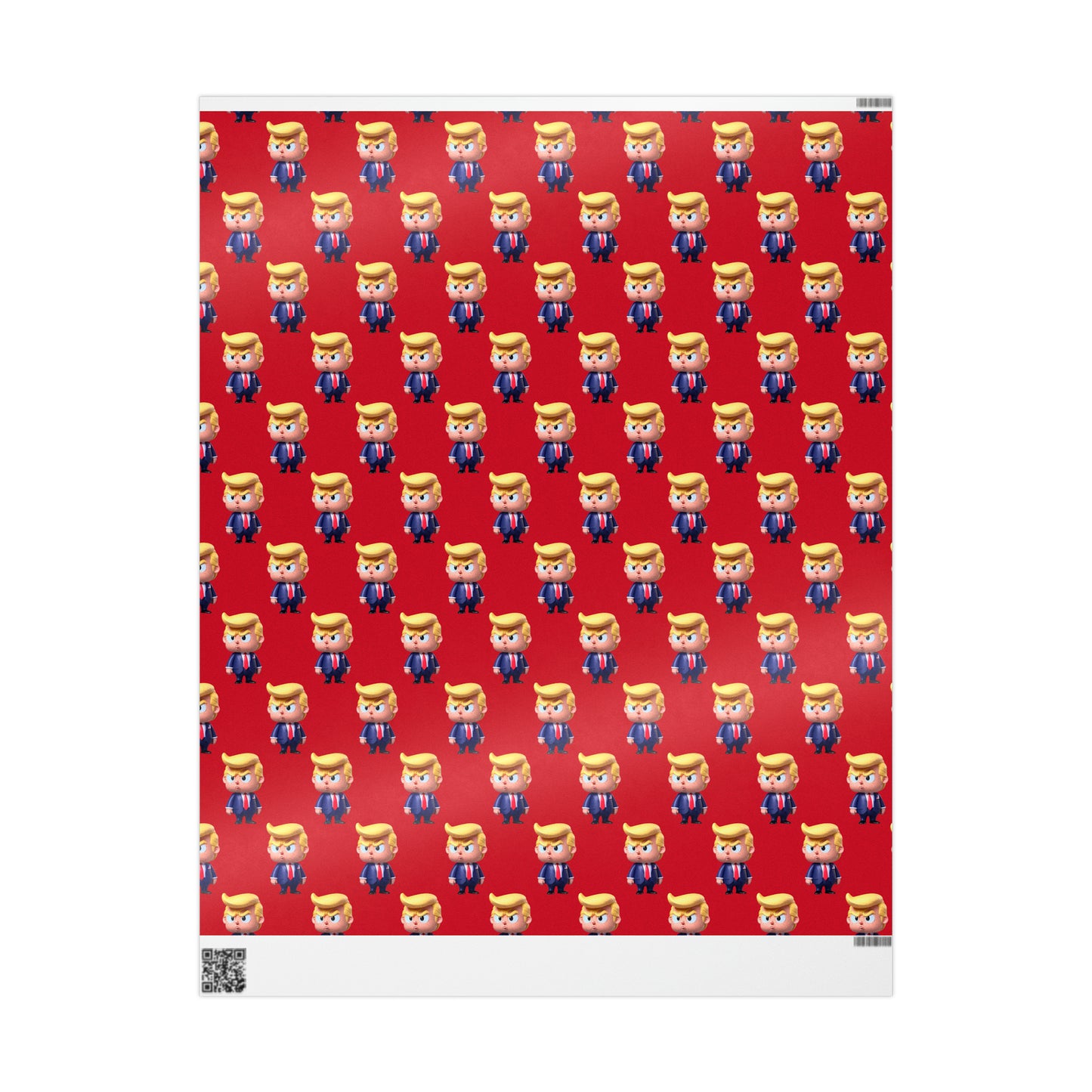 Red Little Trump MAGA Birthday Gift Present Wrapping Paper