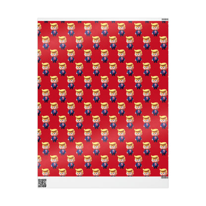 Red Little Trump MAGA Birthday Gift Present Wrapping Paper