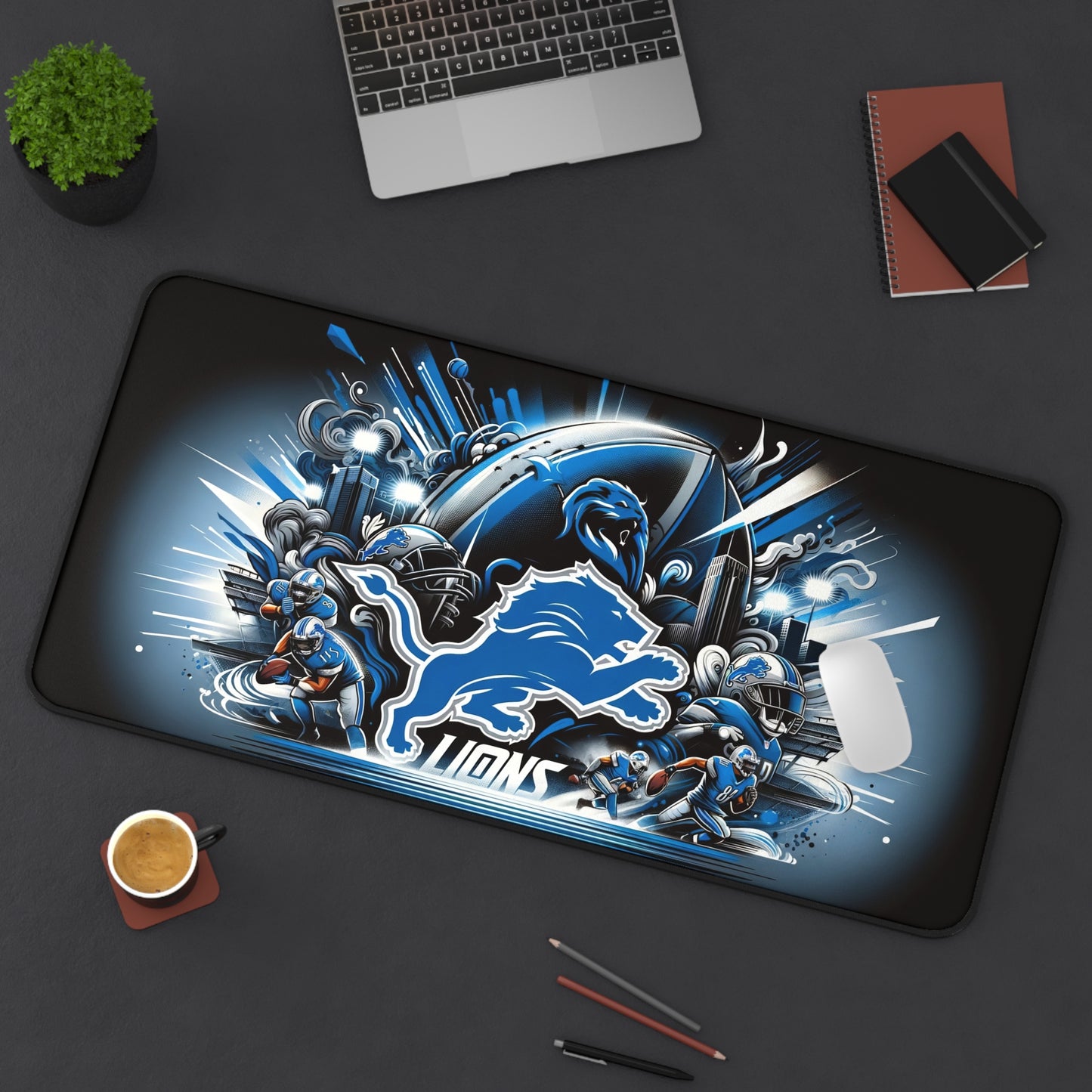 Detroit Lions NFL Football High Definition Desk Mat Mousepad