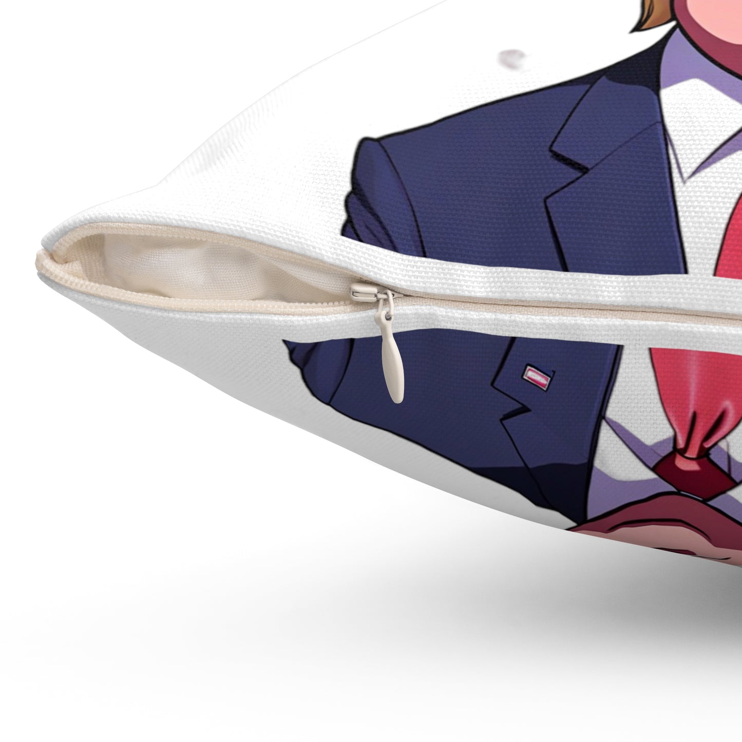 I love you like Trump loves America Spun Polyester Square Pillow