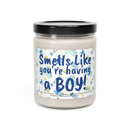 Smells like you're having a Boy Scented Soy Candle, 9oz