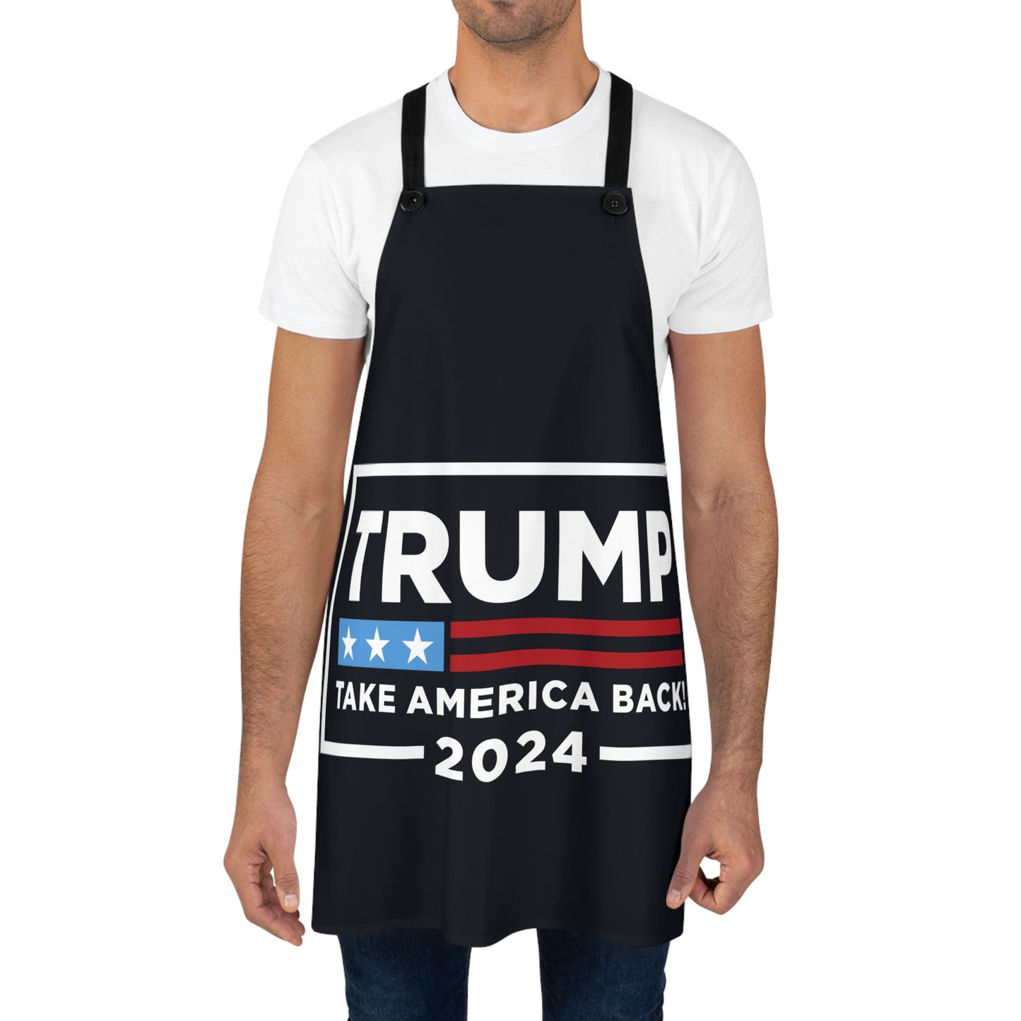 Trump Take America Back Black Poly Twill Kitchen BBQ Apron gift present