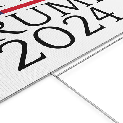 F**K Biden, TRUMP 2024 für den Präsidenten, Kunststoffschild