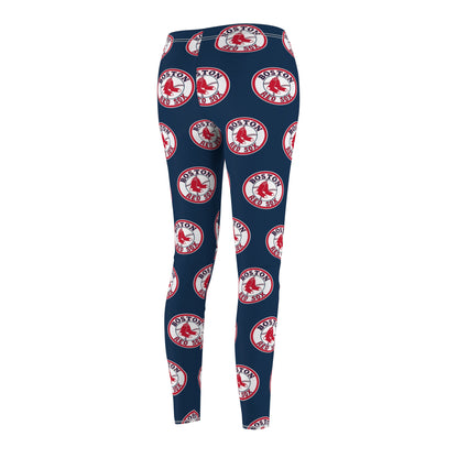 Boston Red Sox MLB Baseball Women's Casual Comfy Leggings